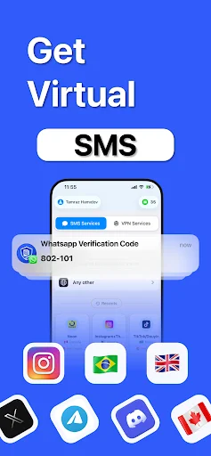 SafeSim ডাউনলোড করুন – ভার্চুয়াল নম্বর ও SMS ভেরিফিকেশন - Screenshot 13