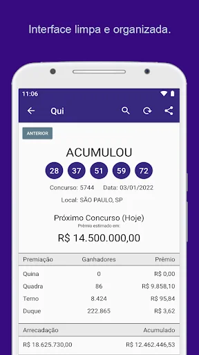 Resultados Loterias ডাউনলোড করুন – লটারি ফলাফল এখন হাতের মুঠোয় - Screenshot 3