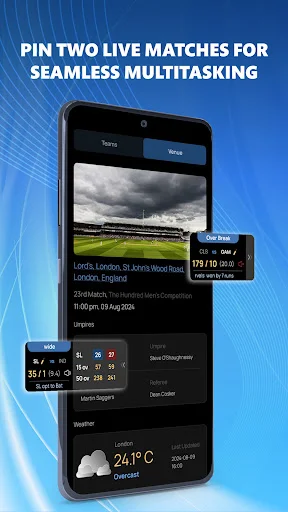 CricRadio ডাউনলোড করুন – দ্রুততম লাইভ ক্রিকেট স্কোর ও কমেন্ট্রি - Screenshot 2