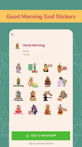 Hindu God Stickers WAStickerApps – সেরা ভক্তিপূর্ণ স্টিকার ডাউনলোড করুন - Screenshot 17