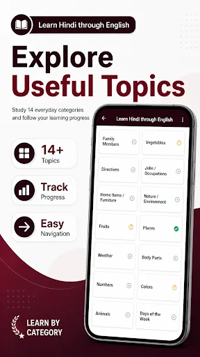 Learn Hindi through English ডাউনলোড করুন – সহজে হিন্দি শিখুন - Screenshot 2