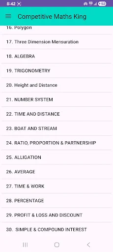 Competitive Maths King ডাউনলোড করুন – সকল পরীক্ষার গণিত ট্রিকস - Screenshot 2