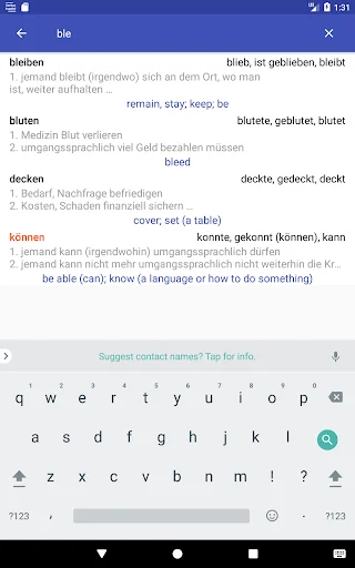 Deutsche Verben ডাউনলোড করুন – জার্মান ভার্ব শেখার সেরা অ্যাপ - Screenshot 15