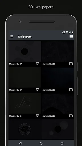 Murdered Out – Black Icon Pack ডাউনলোড করুন – সেরা ডার্ক থিম আইকন - Screenshot 3