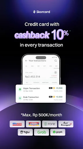 Skor Cashback 10% Credit Card ডাউনলোড করুন – সেরা ক্যাশব্যাক অফার - Screenshot 3