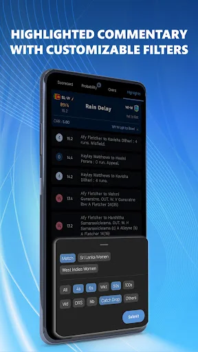 CricRadio ডাউনলোড করুন – দ্রুততম লাইভ ক্রিকেট স্কোর ও কমেন্ট্রি - Screenshot 23