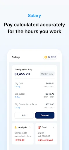 Gig – Worker Salary Calculator ডাউনলোড করুন – পার্ট-টাইম বেতন হিসাব - Screenshot 4