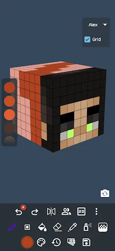 Minecraft-এর জন্য 3D Skin Editor ডাউনলোড করুন – সেরা মোবাইল স্কিন এডিটর - Screenshot 2