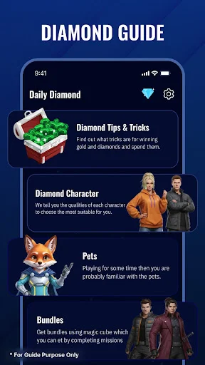 Get Daily Diamond Launcher ডাউনলোড করুন – সেরা গেমিং টিপস - Screenshot 1