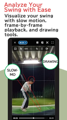 Golf Swing Viewer ডাউনলোড করুন – গলফ সুইং অ্যানালাইসিস অ্যাপ - Screenshot 1