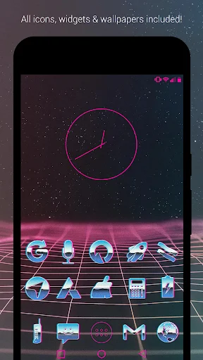 Rad Pack – 80’s Theme ডাউনলোড করুন – সেরা রেট্রো আইকন প্যাক - Screenshot 1