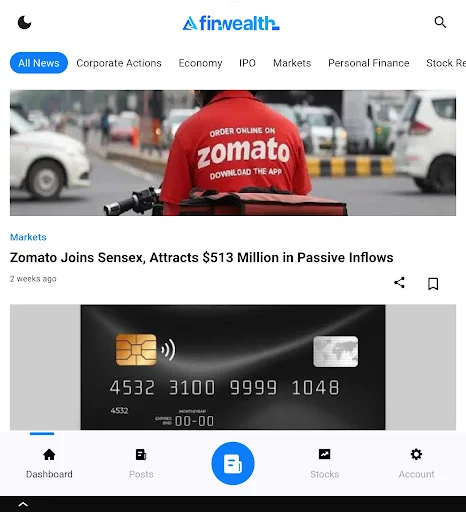 Finwealth ডাউনলোড করুন – ৬০ শব্দে লেটেস্ট স্টক ও ফিন্যান্স নিউজ - Screenshot 13