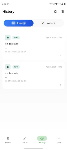 NFC/RF Reader and Writer ডাউনলোড করুন – দ্রুত NFC রিড ও রাইট - Screenshot 2