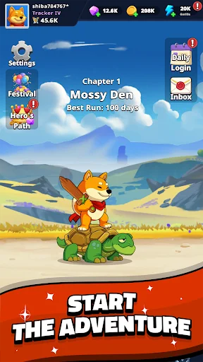 Shiba Story Go! RPG ডাউনলোড করুন – সেরা ফ্রি আইডল অ্যাডভেঞ্চার গেম - Screenshot 2