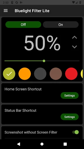Bluelight Filter Lite ডাউনলোড করুন – চোখের সুরক্ষা ও আরাম - Screenshot 4