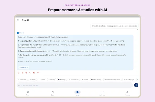 Bible AI ডাউনলোড করুন – ব্যক্তিগত বাইবেল অধ্যয়ন ও প্রার্থনা - Screenshot 18