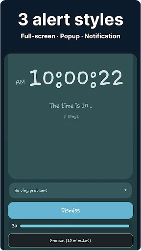 Hourly Reminder – Mid Alarm ডাউনলোড করুন – সময়মতো অ্যালার্ম পান - Screenshot 4