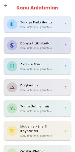 Coğrafya Bilgi Kartları ডাউনলোড করুন – ভূগোল পরীক্ষার প্রস্তুতি - Screenshot 24