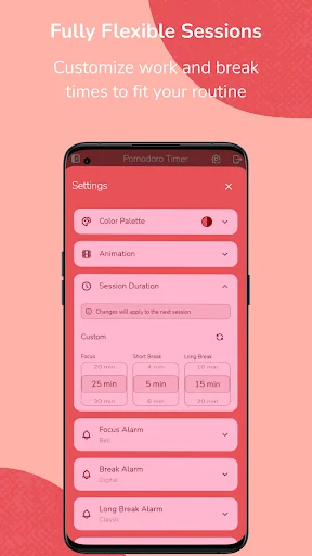 Pomodoro Timer ডাউনলোড করুন – ফোকাস এবং উৎপাদনশীলতা বৃদ্ধি করুন - Screenshot 5
