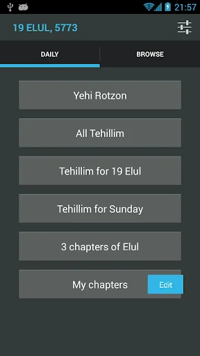 Tehillim Ohel Yosef Yitzchak ডাউনলোড করুন – সেরা ডিজিটাল তেহিলিম বই - Screenshot 1