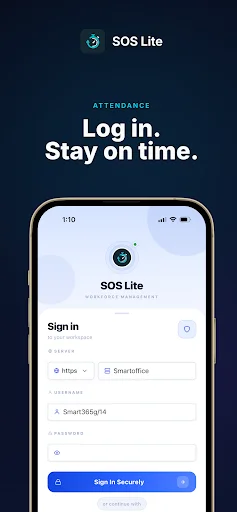 SmartOffice lite ডাউনলোড করুন – সেরা টাইম ও অ্যাটেনডেন্স অ্যাপ - Screenshot 1