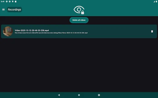 Secret Video Recorder ডাউনলোড করুন – গোপনে ভিডিও রেকর্ড করুন - Screenshot 8