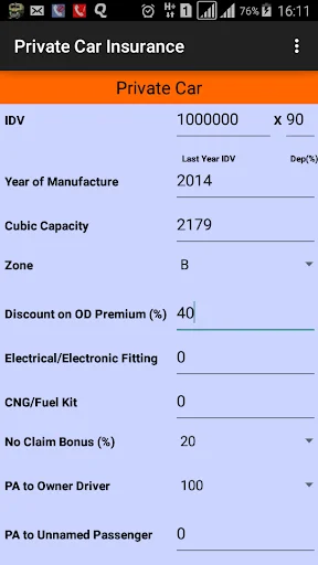 Motor Insurance Calculator অ্যাপ ডাউনলোড করুন – সেরা ইন্স্যুরেন্স টুল - Screenshot 16