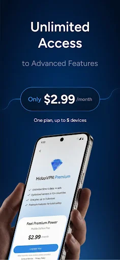 HidzoVPN ডাউনলোড করুন – দ্রুত এবং নিরাপদ ভিপিএন ফ্রি - Screenshot 5