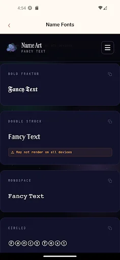 Name Art – Fancy Text ডাউনলোড করুন – স্টাইলিশ নাম তৈরির অ্যাপ - Screenshot 4