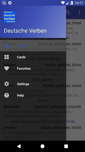 Deutsche Verben ডাউনলোড করুন – জার্মান ভার্ব শেখার সেরা অ্যাপ - Screenshot 7