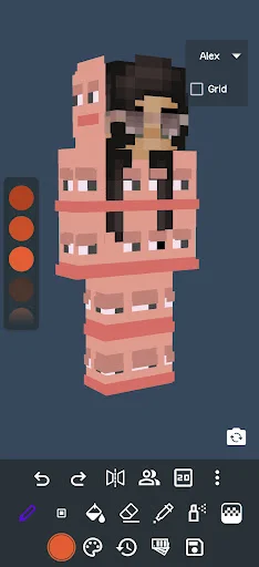 Minecraft-এর জন্য 3D Skin Editor ডাউনলোড করুন – সেরা মোবাইল স্কিন এডিটর - Screenshot 1