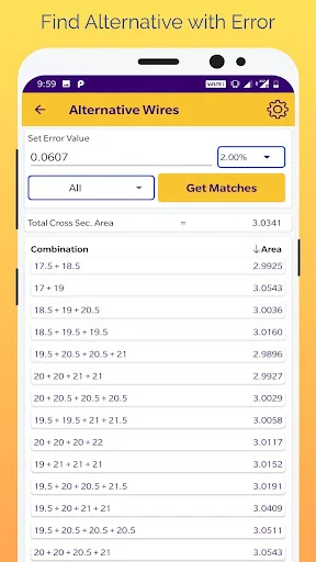 Gauge Checker ডাউনলোড করুন – তারের ওজন ও SWG রূপান্তরকারী - Screenshot 4
