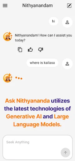 Ask Nithyananda AI ডাউনলোড করুন – বিশ্বের প্রথম আধ্যাত্মিক এআই - Screenshot 3
