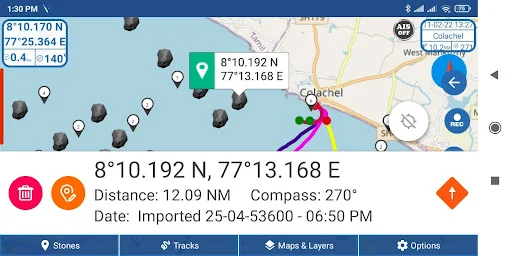 Kadal Map – Marine Navigation ডাউনলোড করুন – সেরা মেরিটাইম ট্র্যাকিং - Screenshot 3