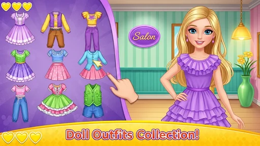 Cute Doll Dress Up Girls Game ডাউনলোড করুন – ফ্যাশন গেম - Screenshot 20