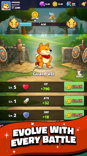 Shiba Story Go! RPG ডাউনলোড করুন – সেরা ফ্রি আইডল অ্যাডভেঞ্চার গেম - Screenshot 7