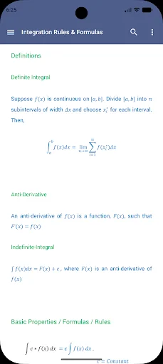 Math Formulae Lite ডাউনলোড করুন – সেরা গণিত সমাধান অ্যাপ - Screenshot 7