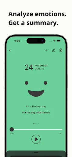 Murmur – Voice Diary ডাউনলোড করুন – প্রতিদিনের ডায়েরি এখন কণ্ঠে - Screenshot 3