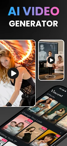 Vincent AI Video & Photo ডাউনলোড করুন – সেরা AI জেনারেটর - Screenshot 1