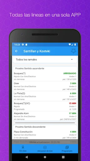 Transporte YA ডাউনলোড করুন – ট্রেন, বাস ও সাবওয়ে লাইভ আপডেট - Screenshot 2